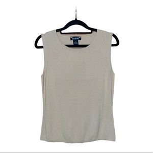 Touch This Sleeveless Blouse - Tan - Size M